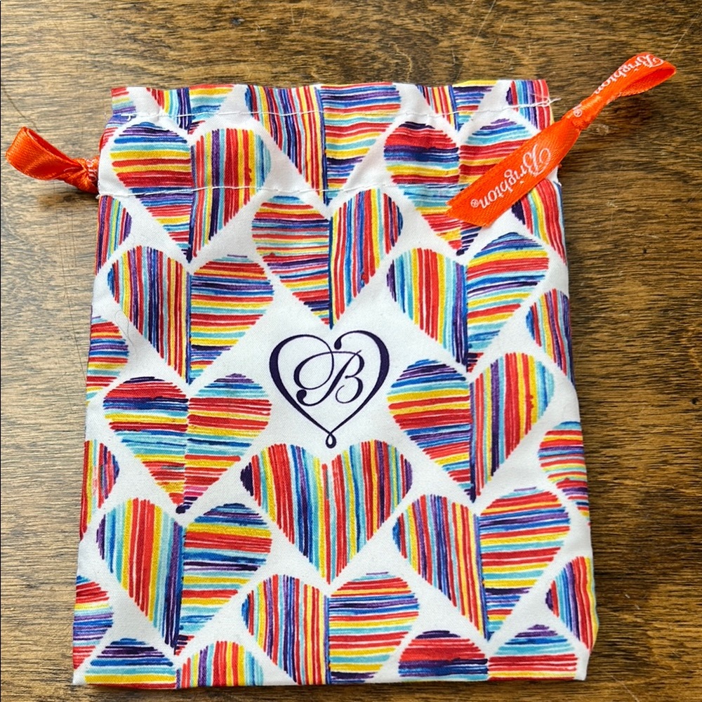 Brighton Multicolor Heart Drawstring Pouch - Picture 4 of 10